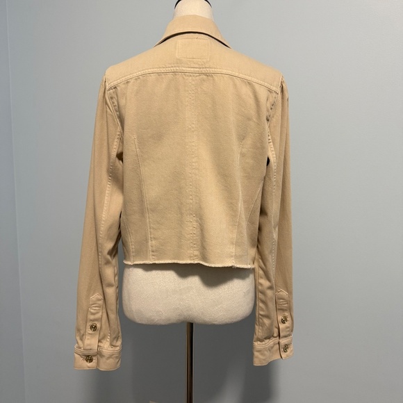 PAIGE Cropped Pacey Denim Jacket Size L - Picture 5 of 9